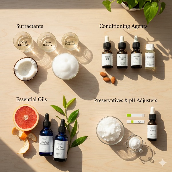 công thức làm mỹ phẩm làm dầu gội